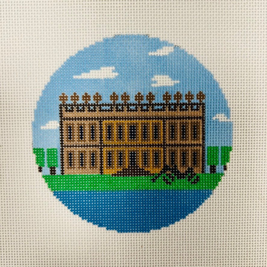 Pemberley Round/Ornament needlepoint canvas - Bargello Needlepoint