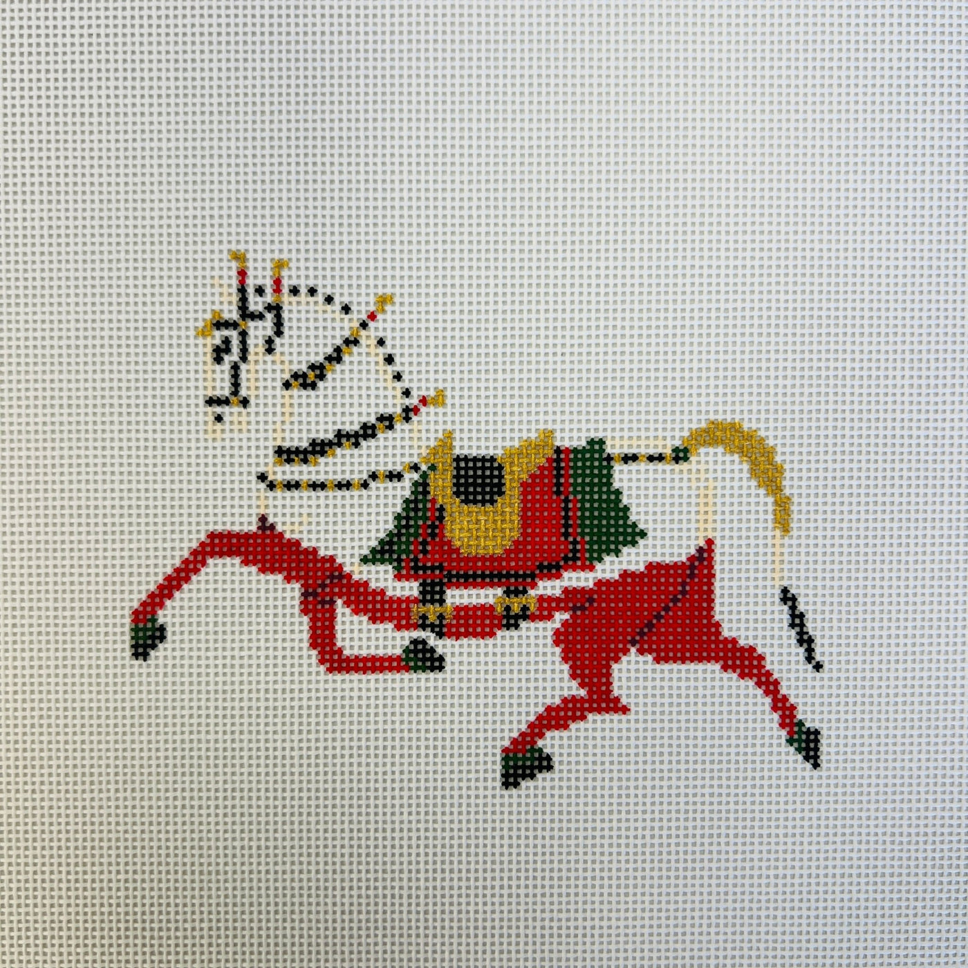 Petite Horse - Noelle needlepoint canvas - Bargello Needlepoint