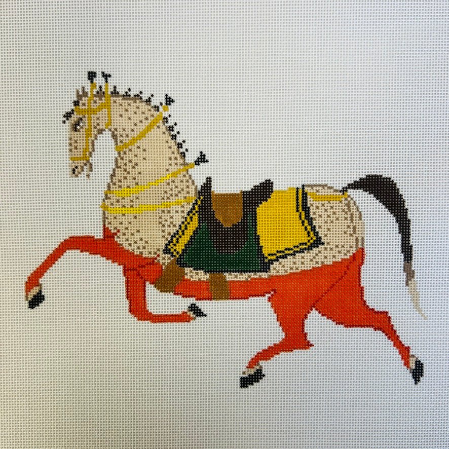 Plum - PS Trunk needlepoint canvas - Bargello Needlepoint