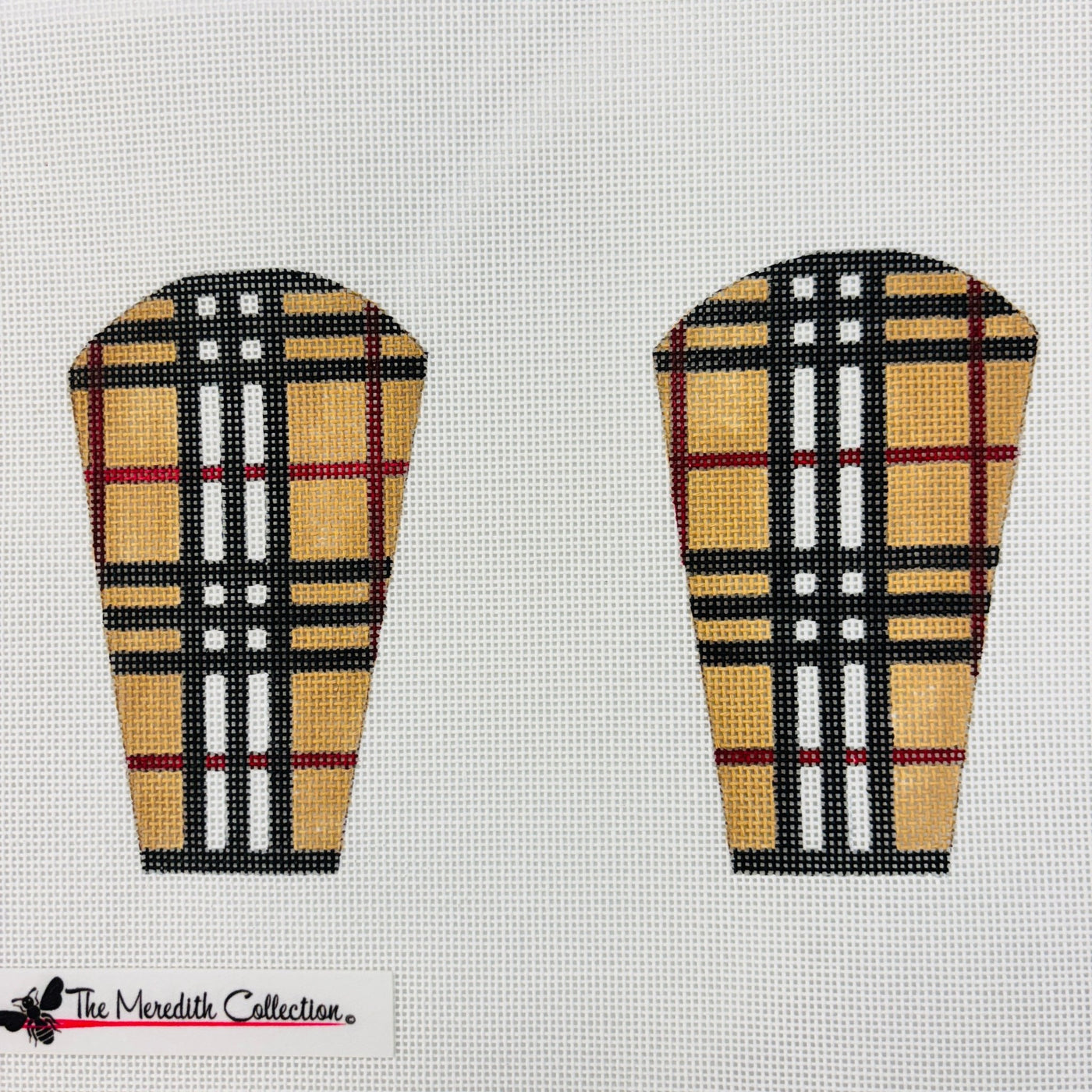 Preppie Plaid Scissors Case needlepoint canvas - Bargello Needlepoint