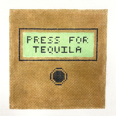 Press for Tequila needlepoint canvas - Bargello Needlepoint