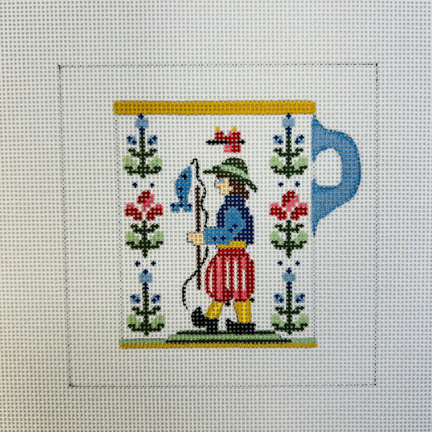 Quimper 2 needlepoint canvas - Bargello Needlepoint