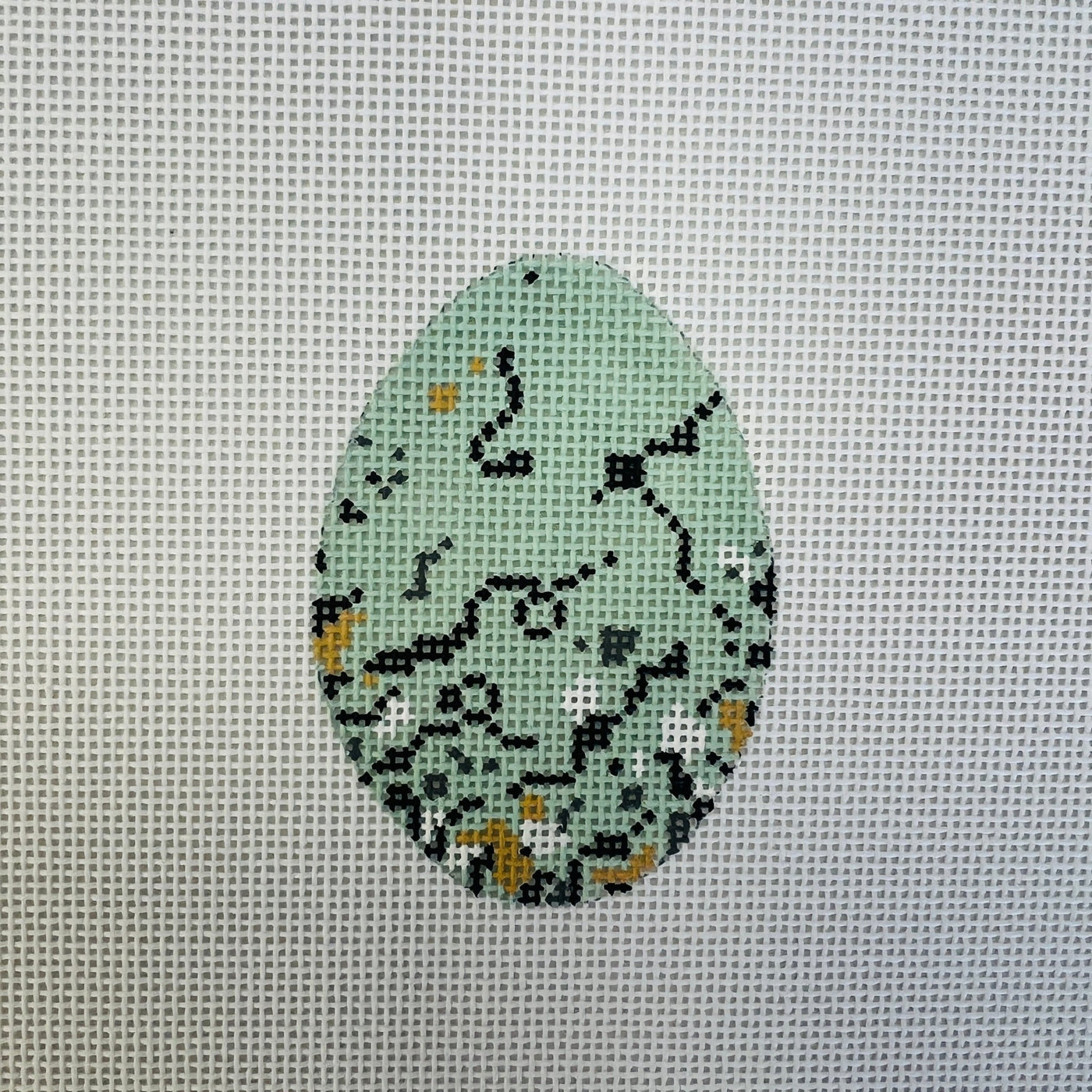 Red - Winged Blackbird Egg needlepoint canvas - Bargello Needlepoint