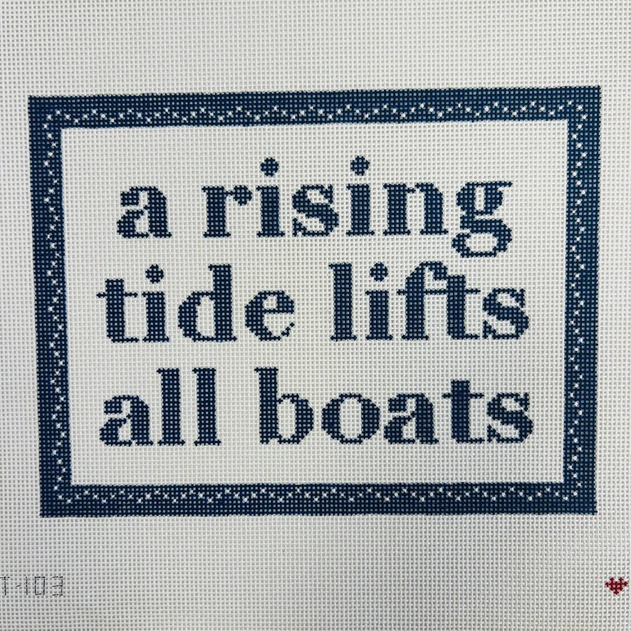 RISING TIDE (BORDER) needlepoint canvas - Bargello Needlepoint