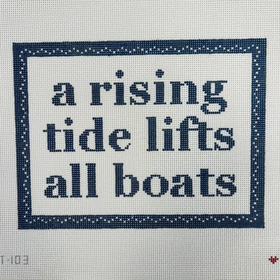 RISING TIDE (BORDER) needlepoint canvas - Bargello Needlepoint