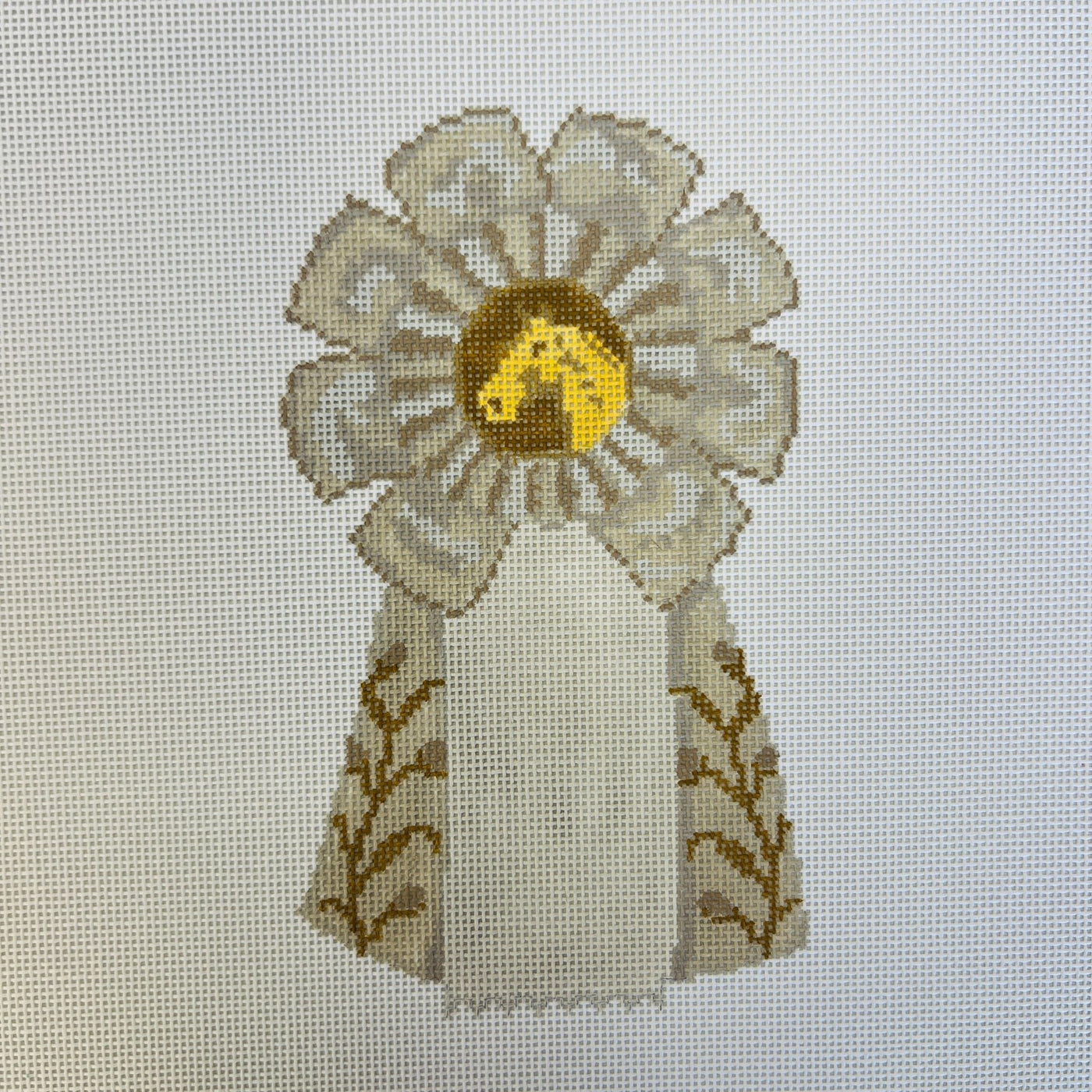Rosette Collection - White needlepoint canvas - Bargello Needlepoint