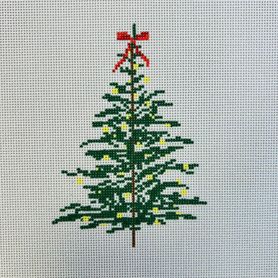 Rustic Spruce Ornament needlepoint canvas - Bargello Needlepoint