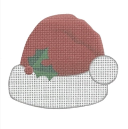 Santa Hat needlepoint canvas - Bargello Needlepoint