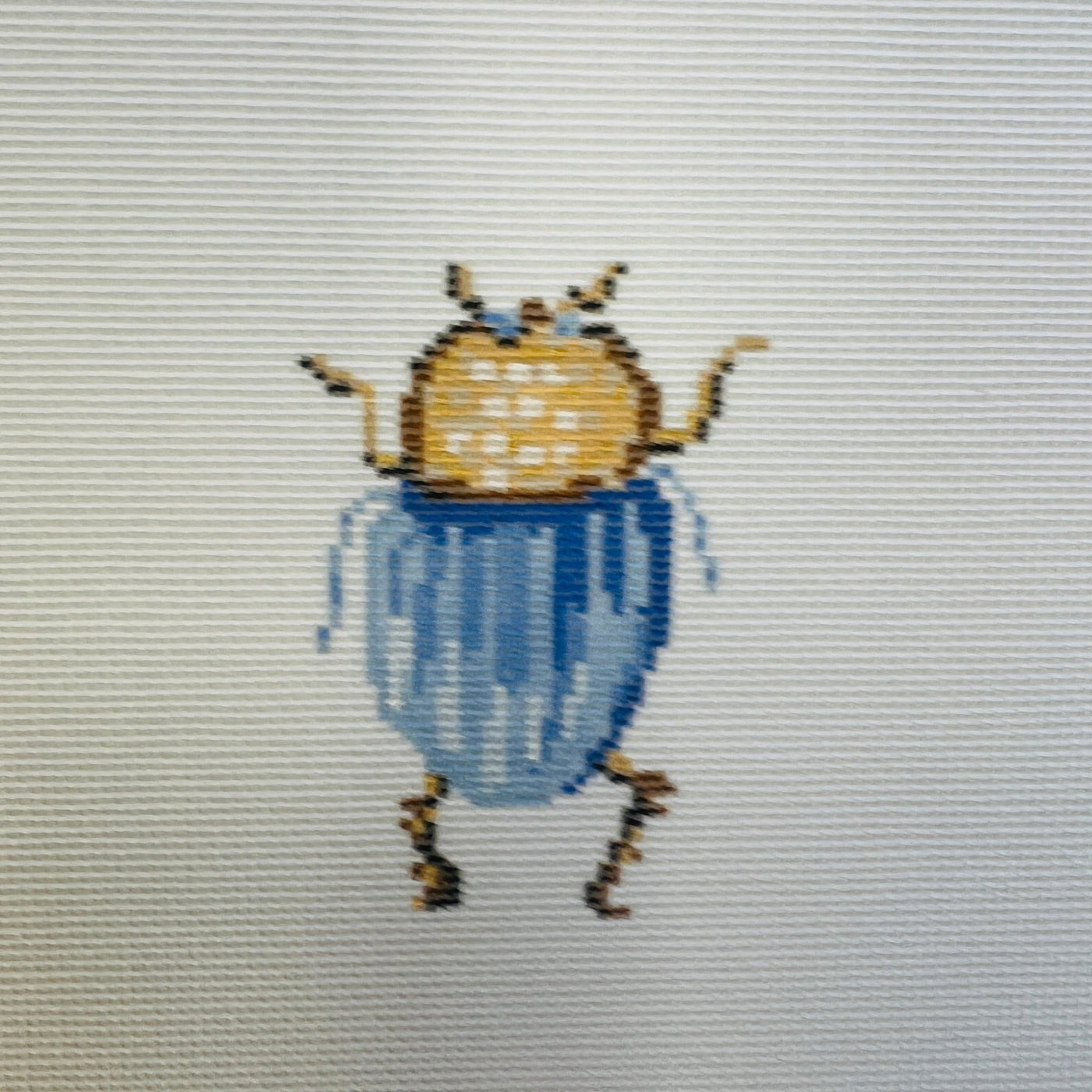 Scarab Collection - Light Blue needlepoint canvas - Bargello Needlepoint