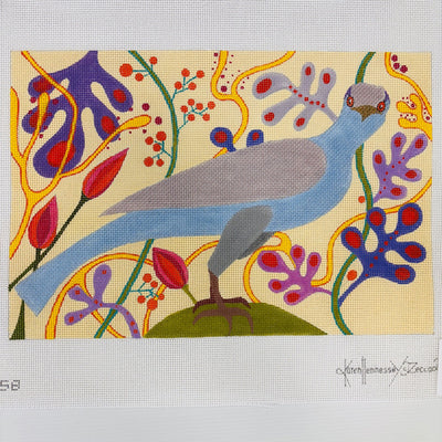 She Hawk needlepoint canvas - Bargello Needlepoint