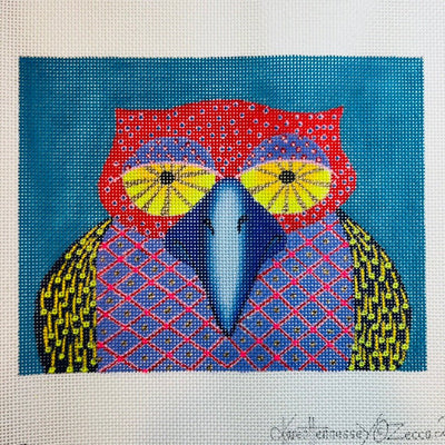 She Hawk needlepoint canvas - Bargello Needlepoint