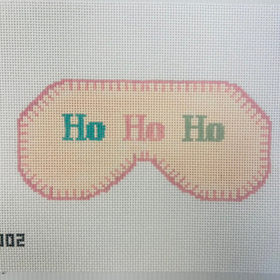 Sirsee: Ho Ho Ho Eye Mask needlepoint canvas - Bargello Needlepoint
