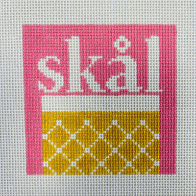 SKÅL SQUARE needlepoint canvas - Bargello Needlepoint