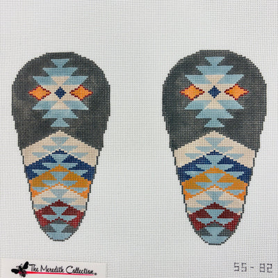 SOUTHWEST Large Scissors Case needlepoint canvas - Bargello Needlepoint