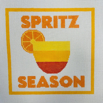 SPRITZ SEASON needlepoint canvas - Bargello Needlepoint