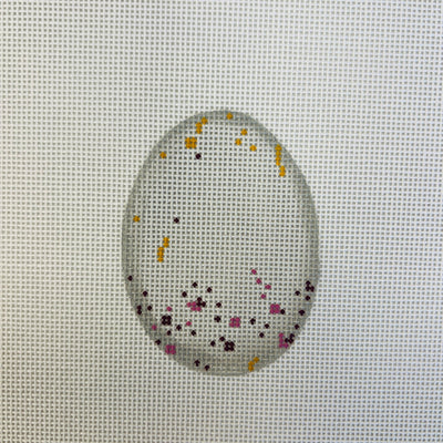 Storm Kestrel Egg needlepoint canvas - Bargello Needlepoint