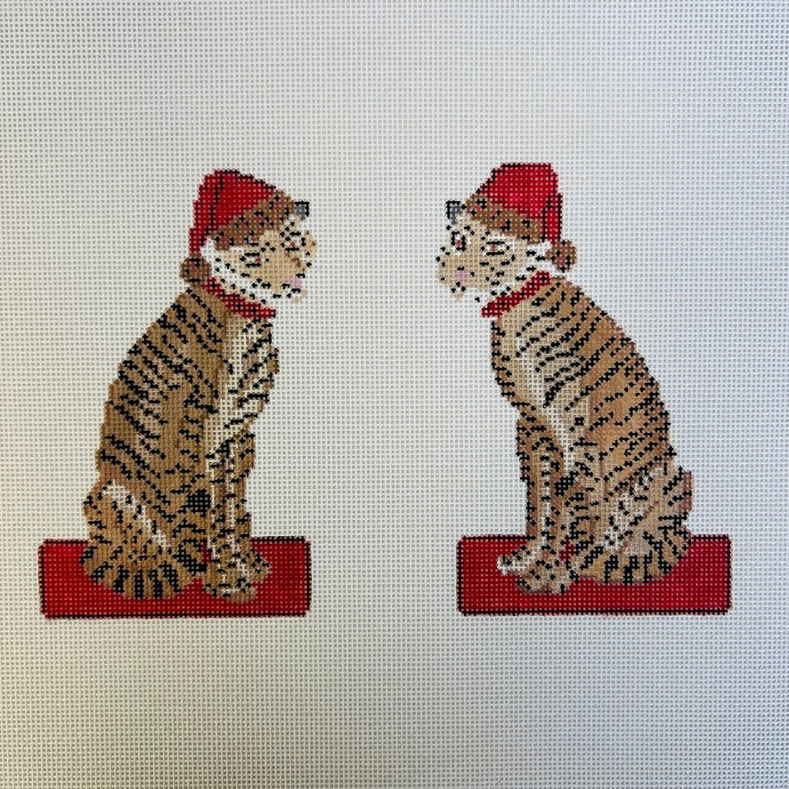 Stormy & Noel needlepoint canvas - Bargello Needlepoint