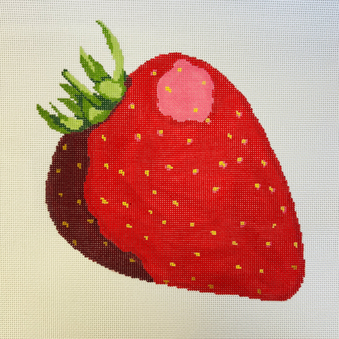 Strawberry needlepoint canvas - Bargello Needlepoint