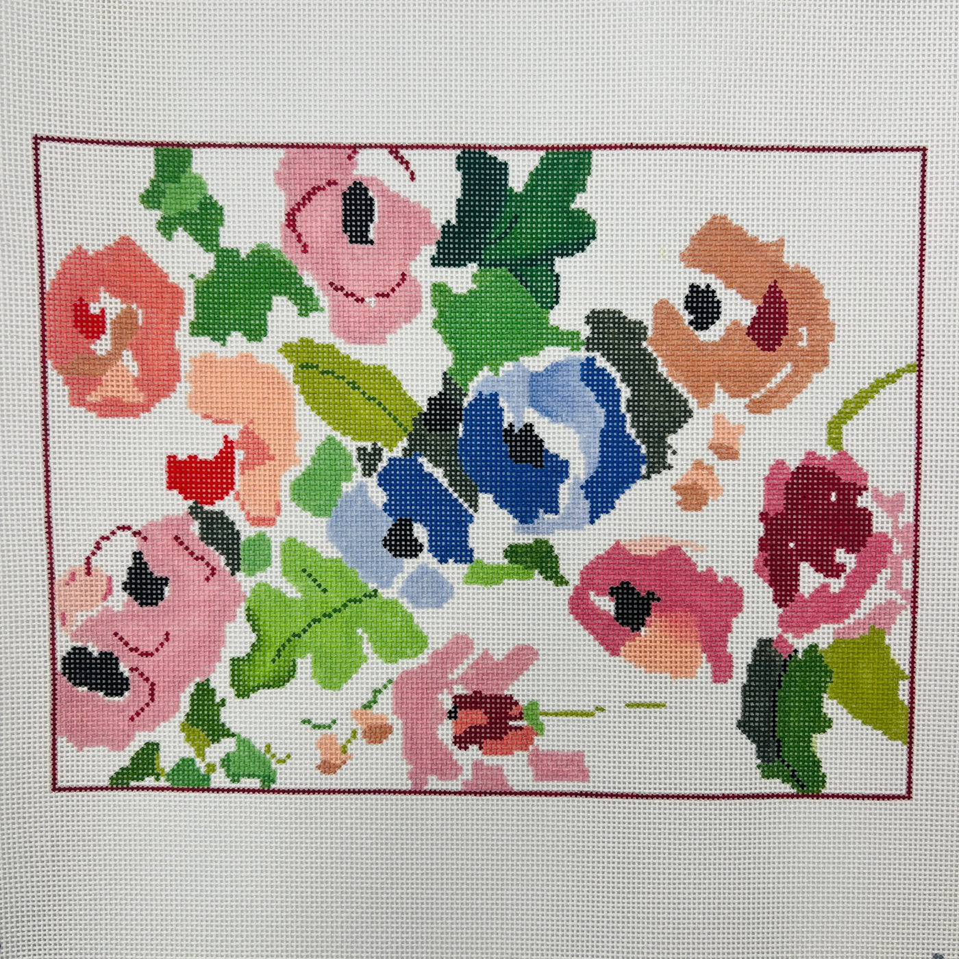 Summer House - 13 mesh needlepoint canvas - Bargello Needlepoint