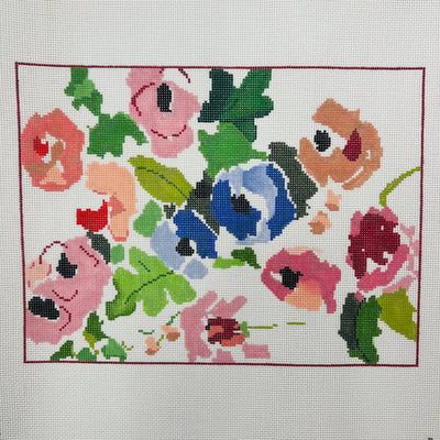 Summer House - 13 mesh needlepoint canvas - Bargello Needlepoint