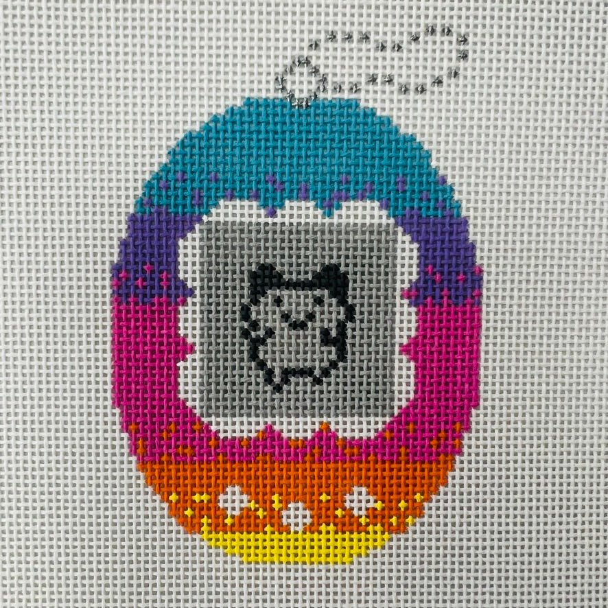 Tamagotchi Ornament needlepoint canvas - Bargello Needlepoint
