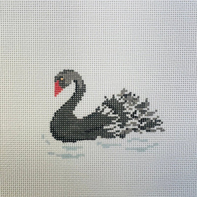 The Black Swan needlepoint canvas - Bargello Needlepoint