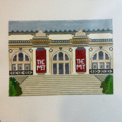 The Met Storefront needlepoint canvas - Bargello Needlepoint