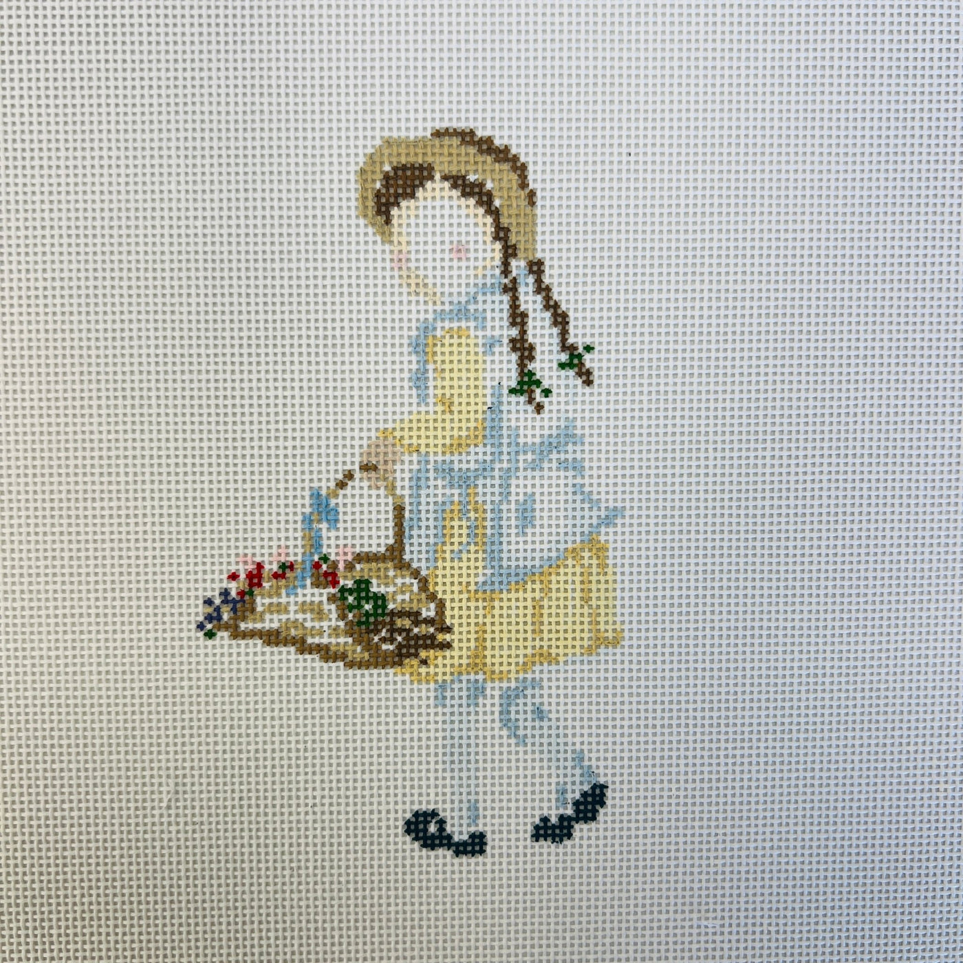 The Secret Garden - Mary needlepoint canvas - Bargello Needlepoint