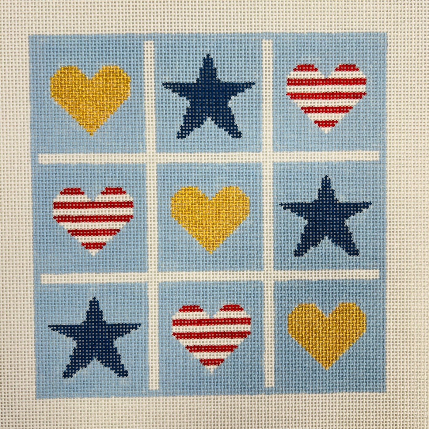 TIC TAC 4TH OF JULY needlepoint canvas - Bargello Needlepoint