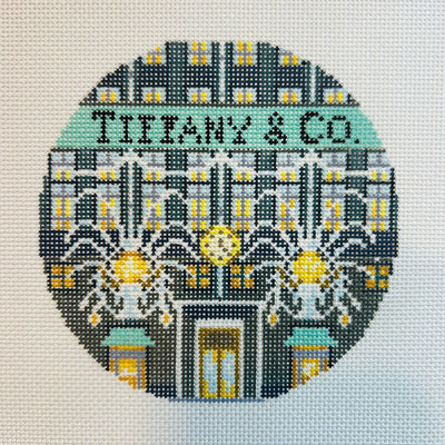 Tiffany & Co Storefront Ornament needlepoint canvas - Bargello Needlepoint