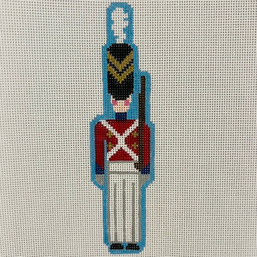 Toy Soldier Ornament needlepoint canvas - Bargello Needlepoint