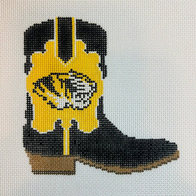 University of Missouri Boot needlepoint canvas - Bargello Needlepoint
