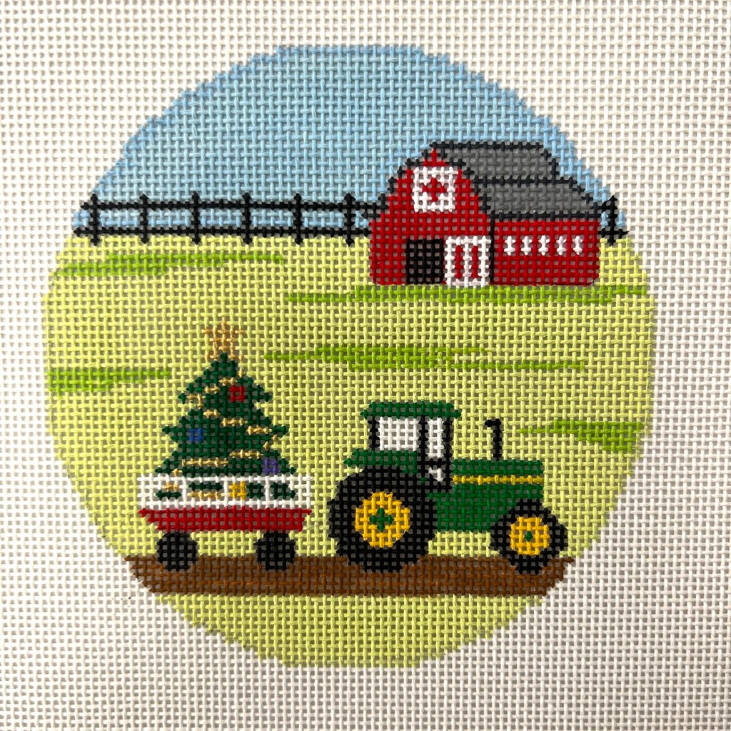 Christmas Tree Farm Ornament Needlepoint Canvas