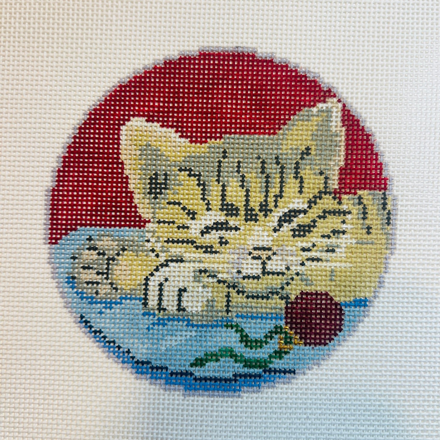 Whiskers On Kittens Ornament needlepoint canvas - Bargello Needlepoint