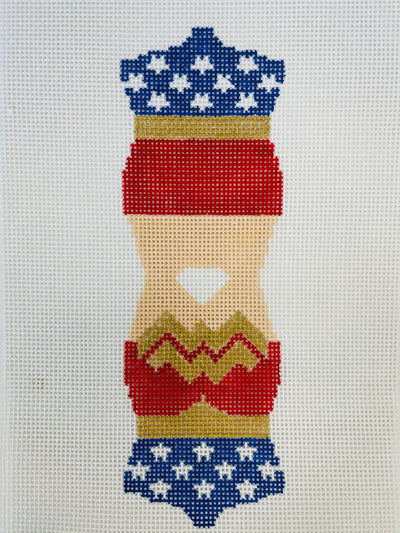 Wonder Woman Two - Sided Ornament needlepoint canvas - Bargello Needlepoint