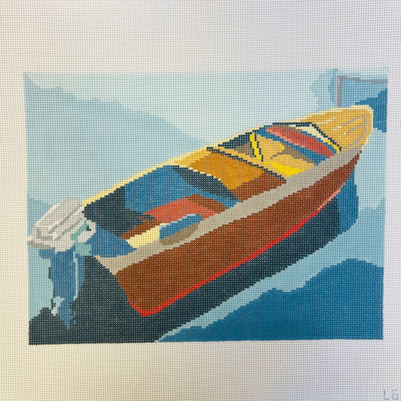 Woodie - 13 mesh needlepoint canvas - Bargello Needlepoint