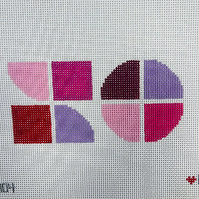 XO needlepoint canvas - Bargello Needlepoint