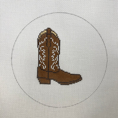 Cowboy Boot Needlepoint Canvas