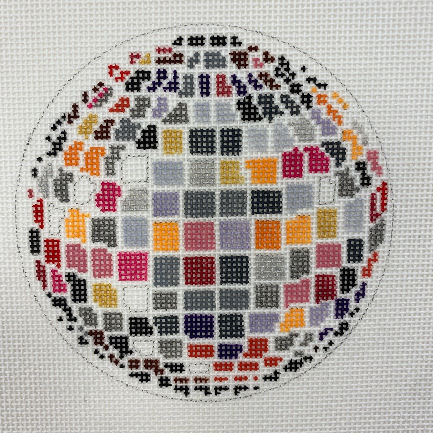 Disco Ball - Two Tones Available Needlepoint Canvas