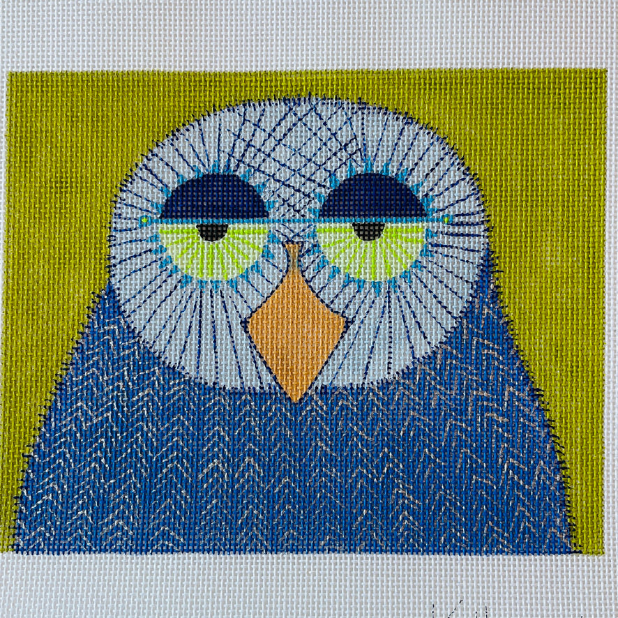 Barred Owl Needlepoint Canvas