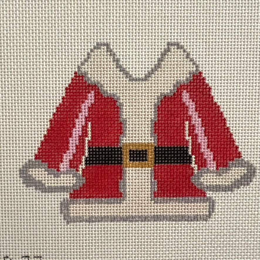 Furry Santa Coat Ornament Needlepoint Canvas