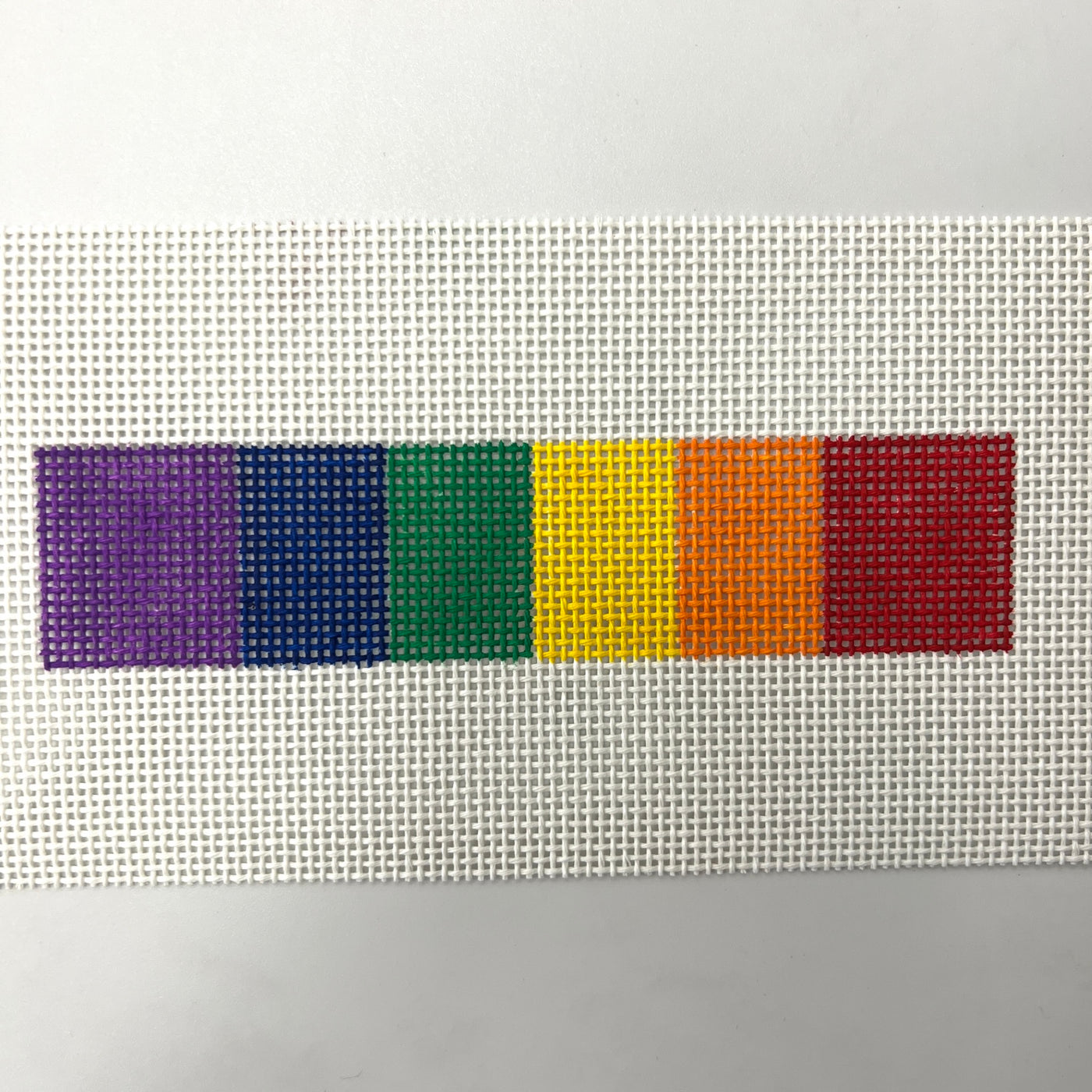 Rainbow Key Fob/Bookmark Needlepoint Canvas