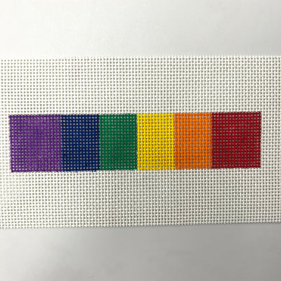 Rainbow Key Fob/Bookmark Needlepoint Canvas