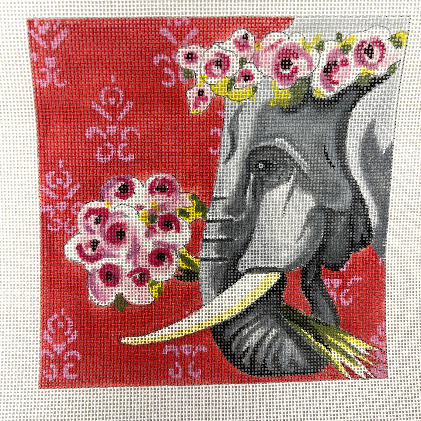 Elephant with Roses Insert