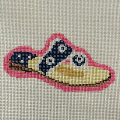 Summer Sandal - Blue Needlepoint Canvas