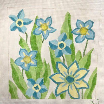 Spring Flowers - Vintage Needlepoint Canvas