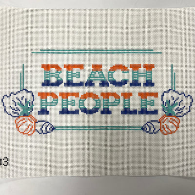 Beach People Needlepoint Canvas