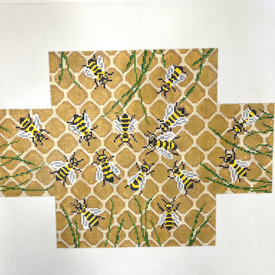 Honeybees Brick Cover Needlepoint Canvas
