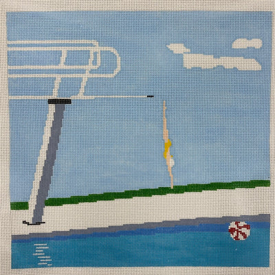 Dive Right In Needlepoint Canvas