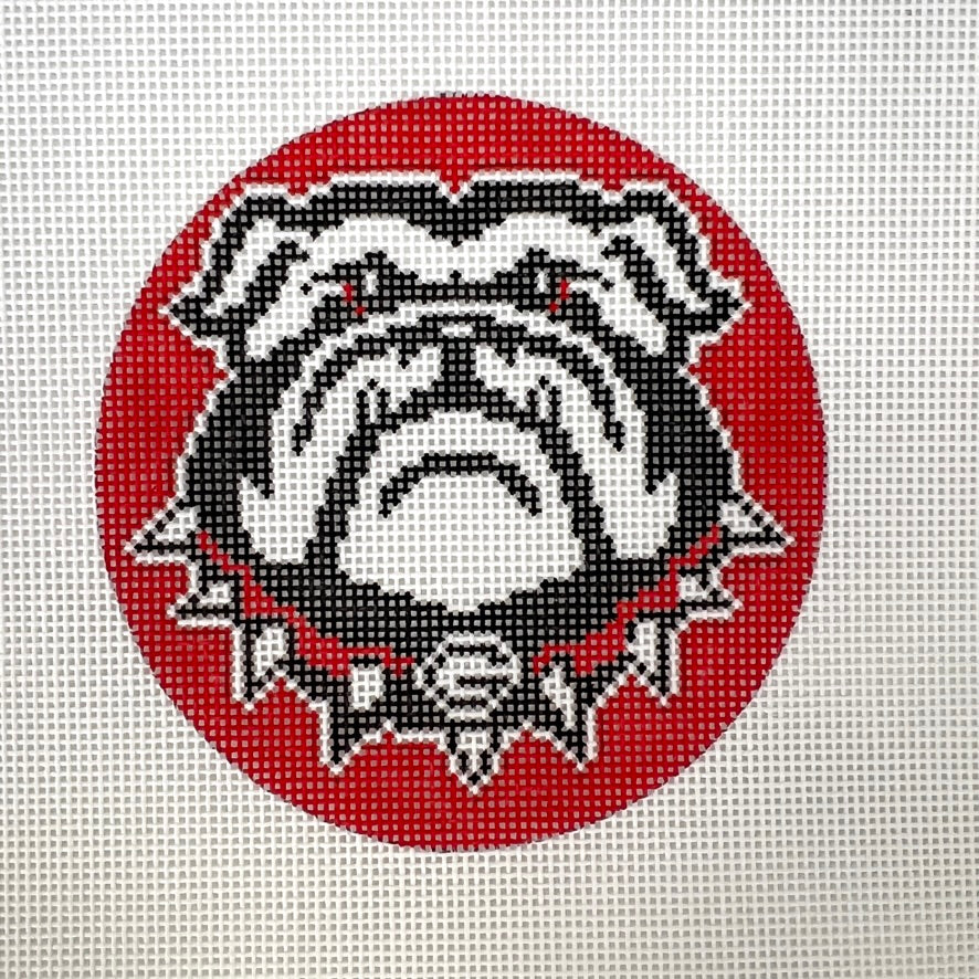 Georgia Bulldogs Needlepoint Canvas